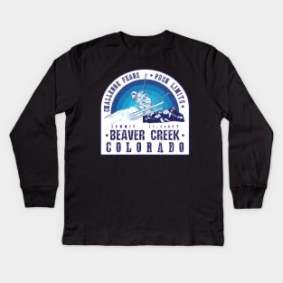 Ski Beaver Creek Colorado Kids Long Sleeve T-Shirt